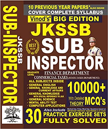 JKSSB SUB-INSPECTOR (FINANCE) & Commercial Taxes (State Taxes Department)